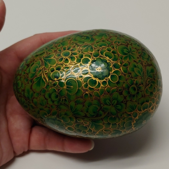 Jewelry - Hand Crafted Gold Dust Trinket Box from Kashmir!